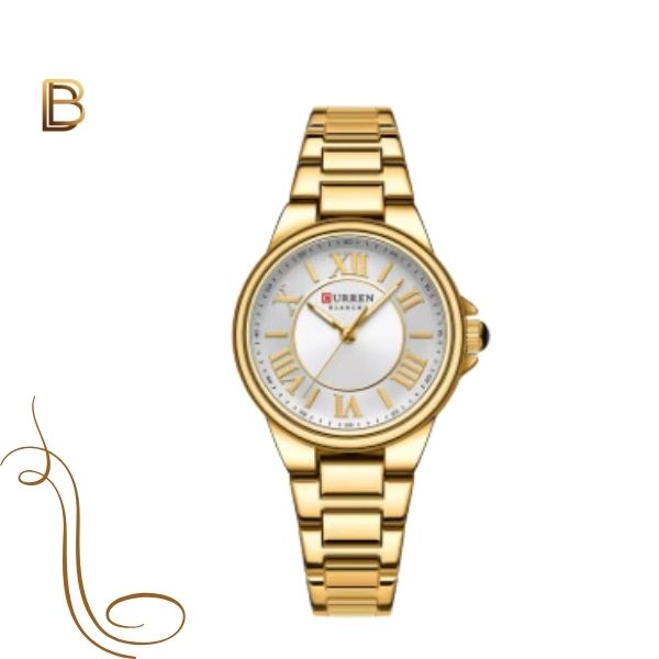 Relógio Feminino de Aço Dourado - Curren KorsMary