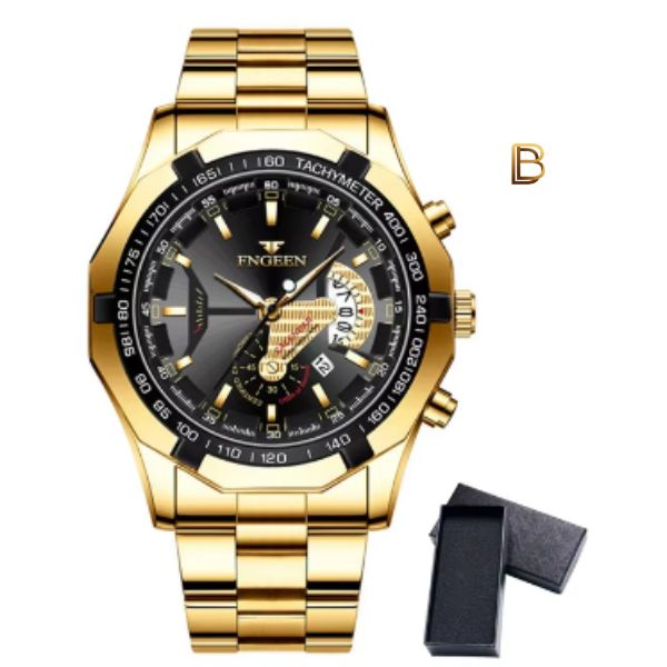 Relógio Masculino de Luxo Fngen Quartz