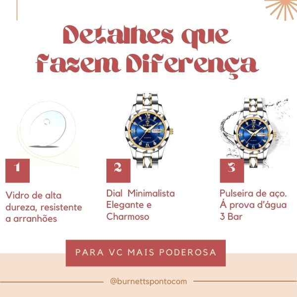 Relógio Diamond Lux Casal (Edição Limitada)