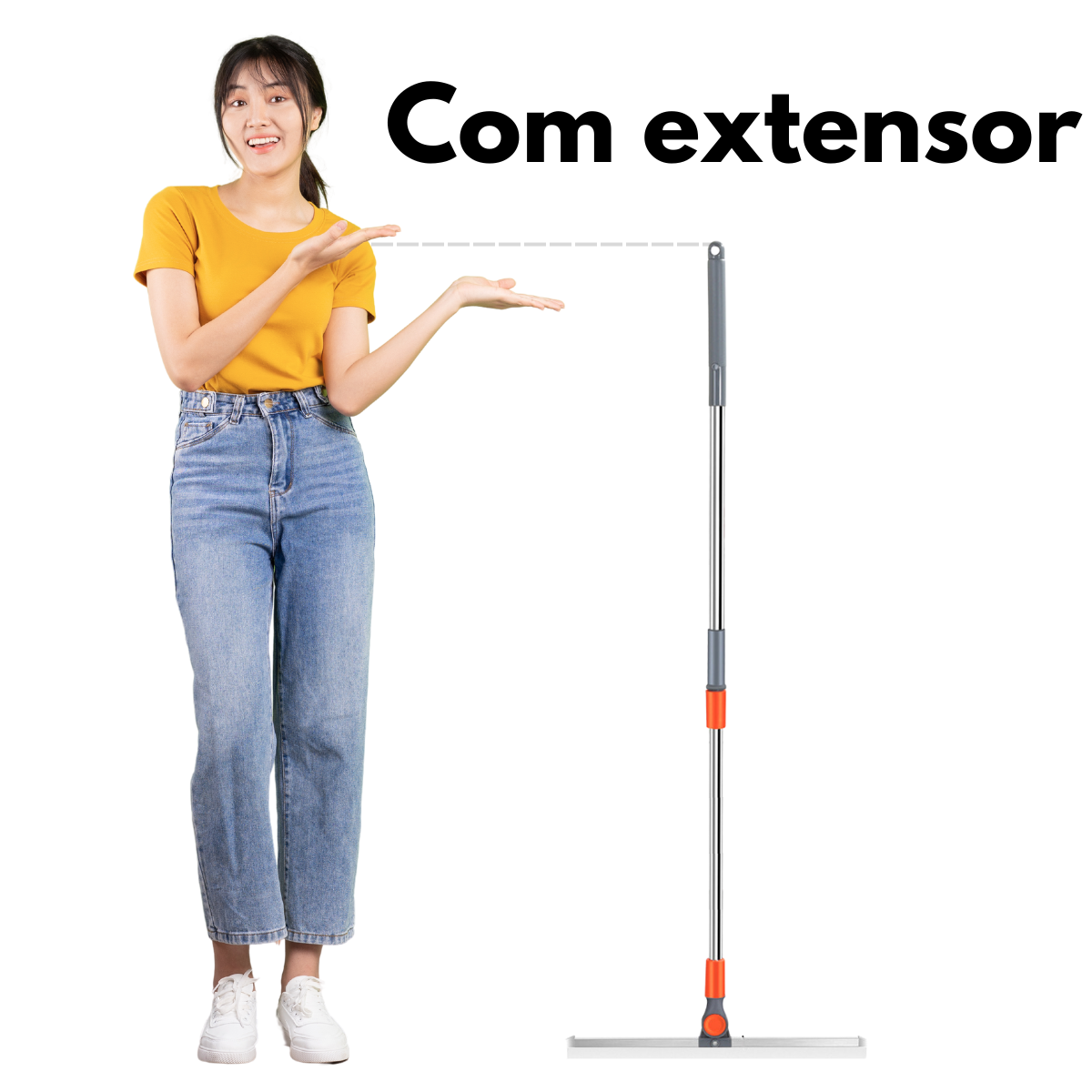 Rodo Mágico Inox Multiuso Silicone Varre e Seca com 15%PrimeiraCompra+Frete Grátis