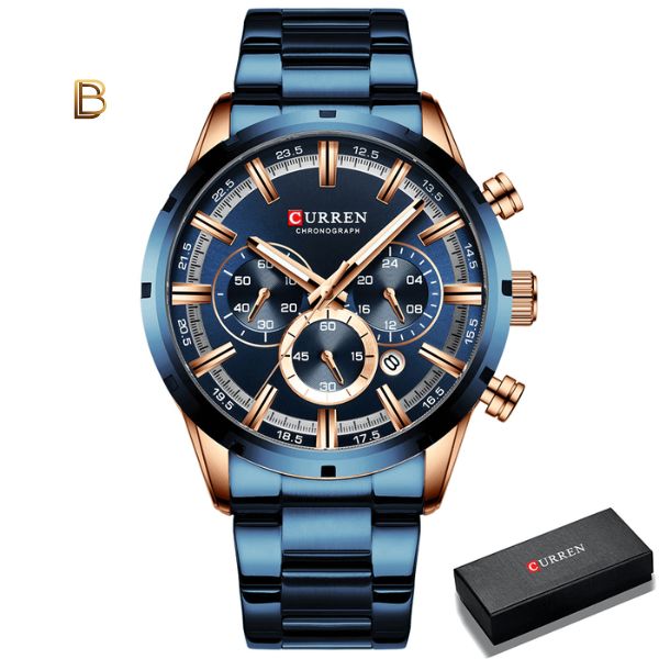 Relógio Masculino Curren Luxury - Original