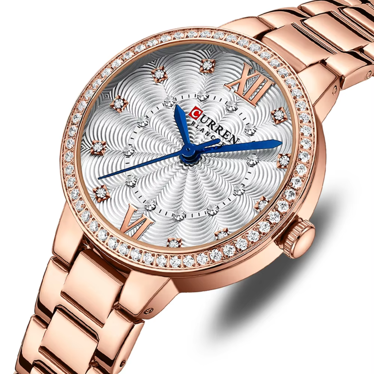 Relógio Feminino de Aço Rose - Curren 9085