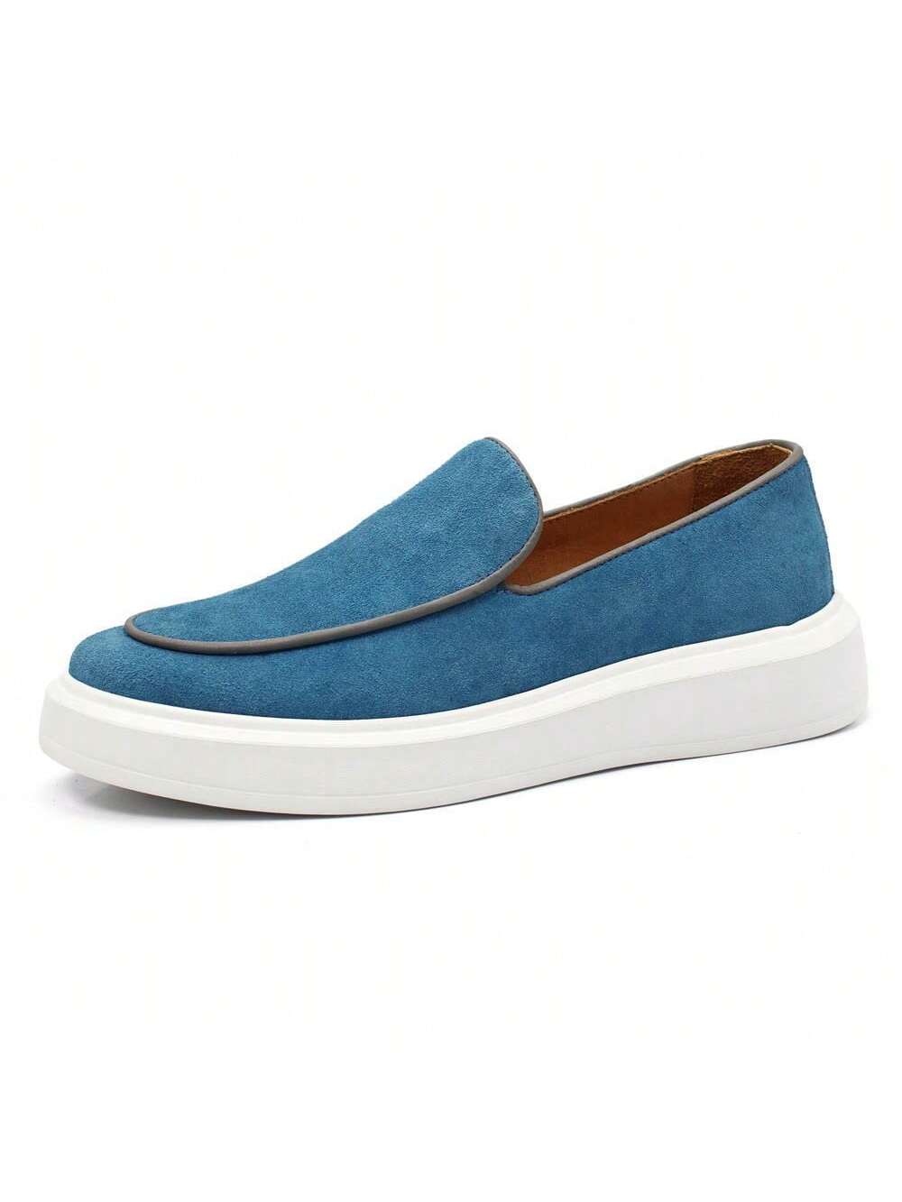Loafer Masculino em Camurça Forrado Com Palmilha