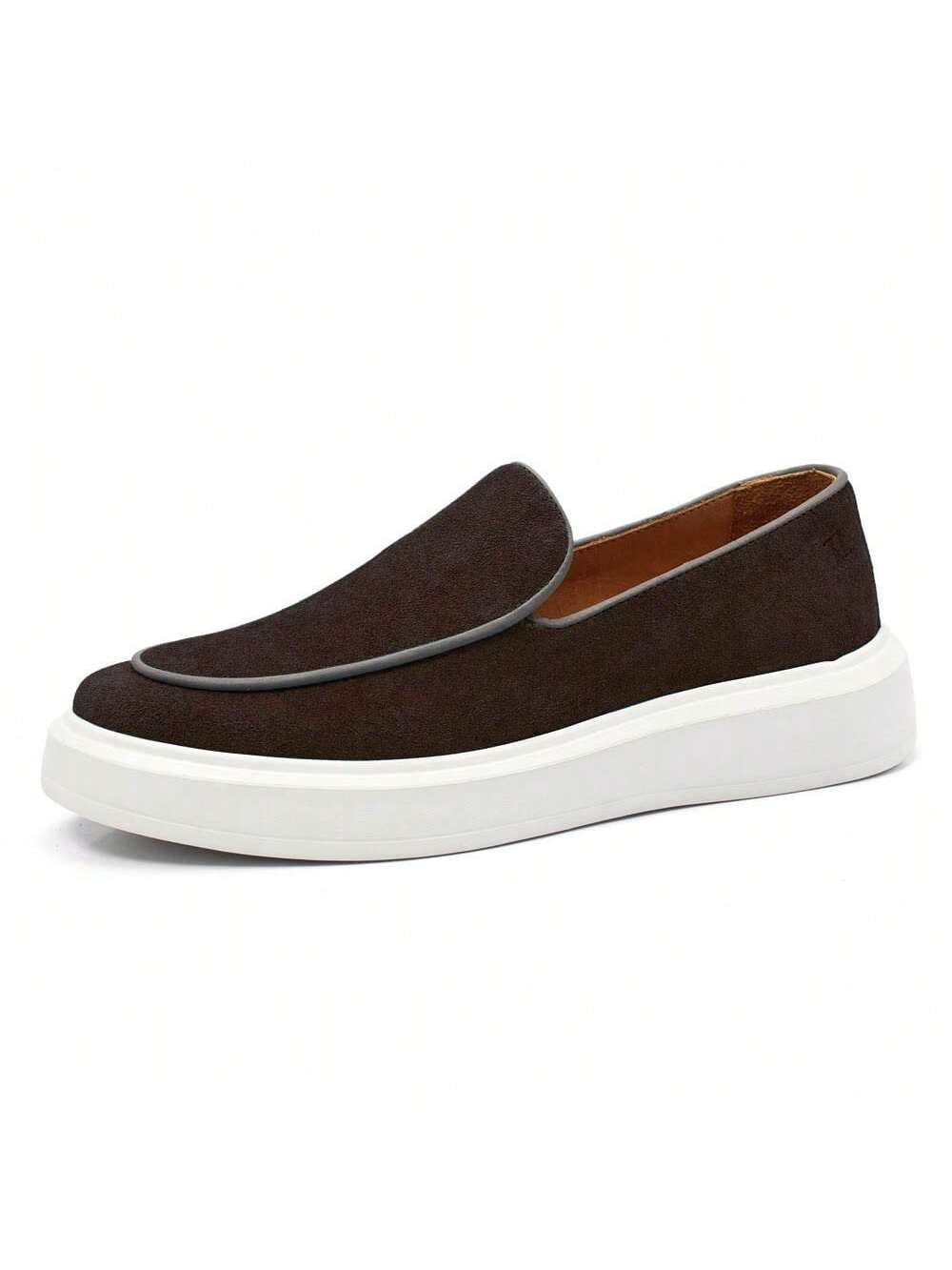 Loafer Masculino em Camurça Forrado Com Palmilha