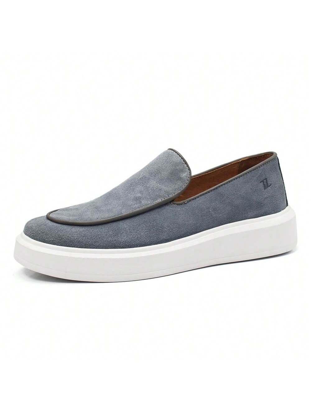 Loafer Masculino em Camurça Forrado Com Palmilha