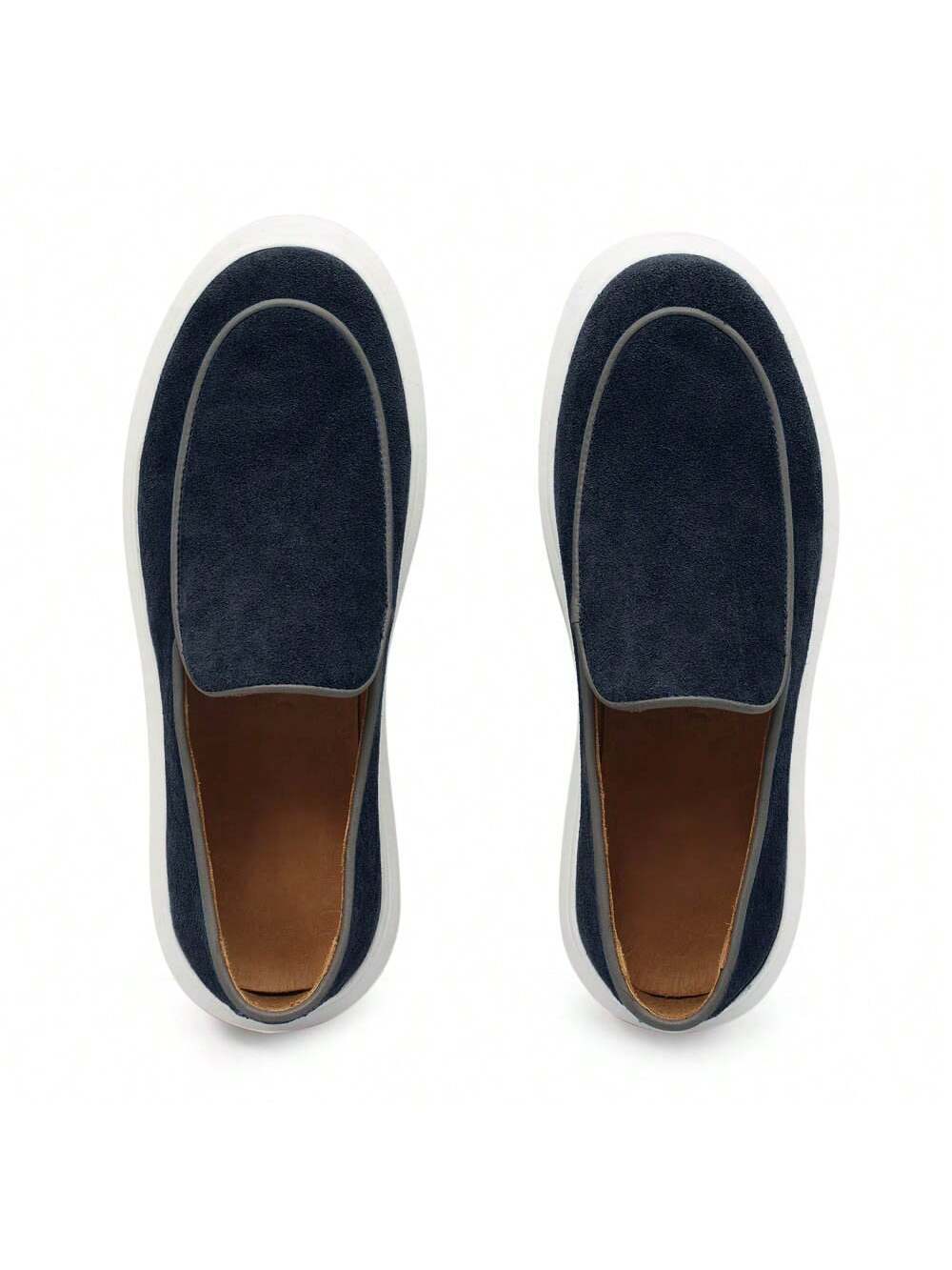 Loafer Masculino em Camurça Forrado Com Palmilha