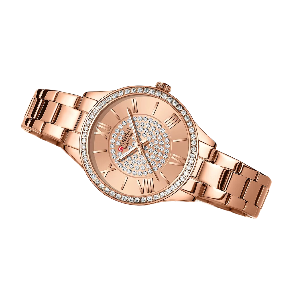 Relógio Feminino de Aço Rose - Curren 9084