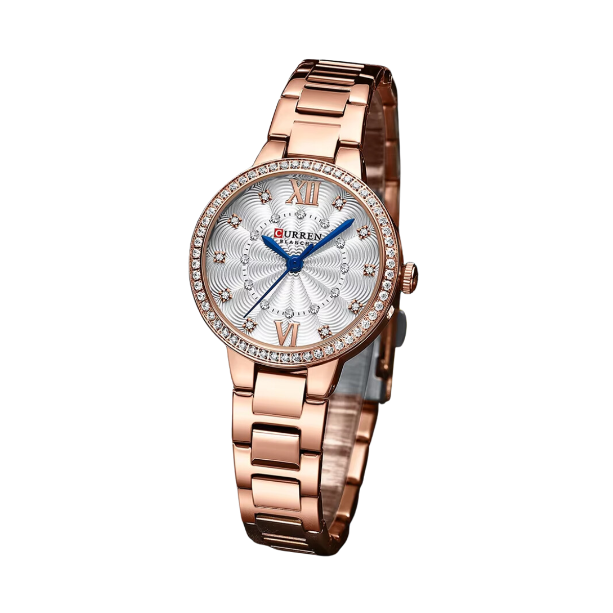 Relógio Feminino de Aço Rose - Curren 9085
