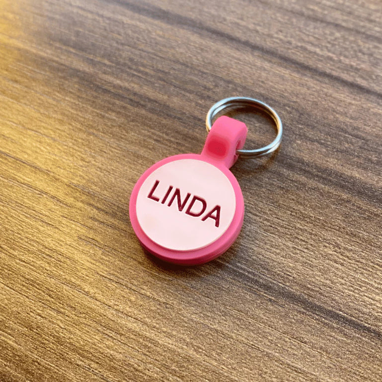 Placa de Identificação Pet em Borracha Silicone | Mini Candy