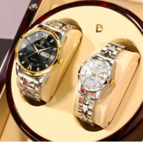 Relógio Diamond Lux Casal (Edição Limitada)