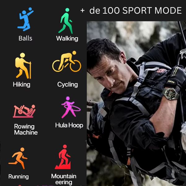 Relógio Inteligente Masculino UltraTrack: com GPS, Fitness, NFC