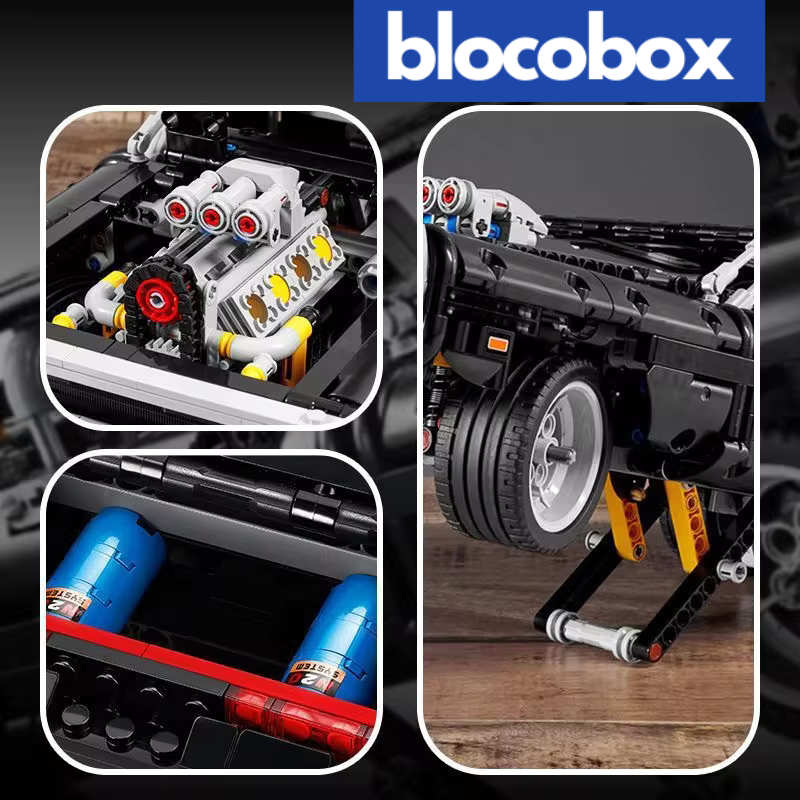 Doms Dodge Charger 1970 Technic - Velozes e Furiosos | 1077 PCS