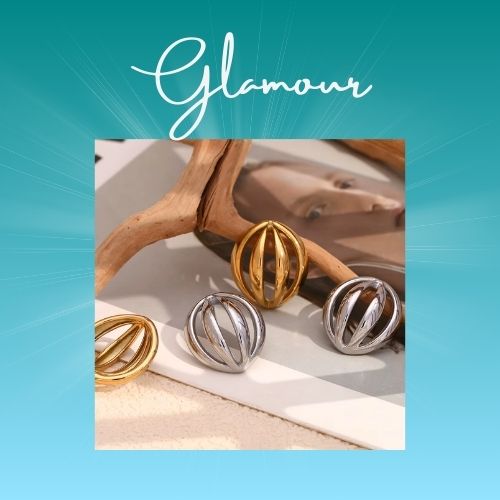 Brinco Glamour Archés 18K Banhado a Ouro