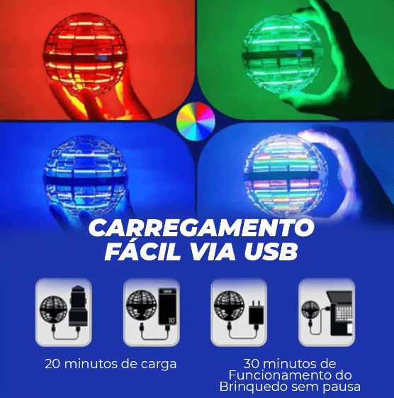 Bola Voadora Vai e Volta - FLYING SPINNER BALL