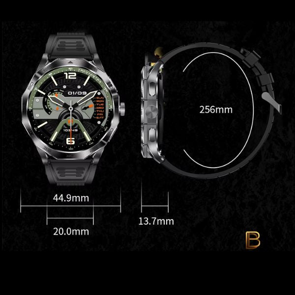 Relógio Inteligente Masculino UltraTrack: com GPS, Fitness, NFC