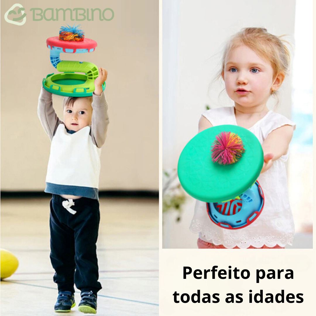 Peteca Brinquedo Infantil Bambino + Bola de Brinde