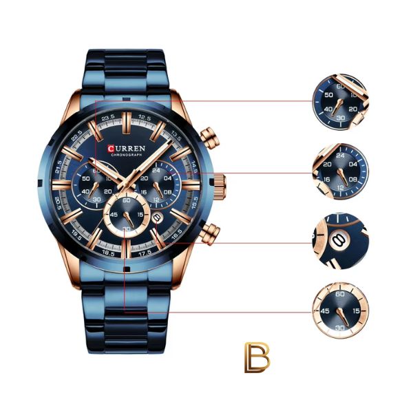 Relógio Masculino Curren Luxury - Original