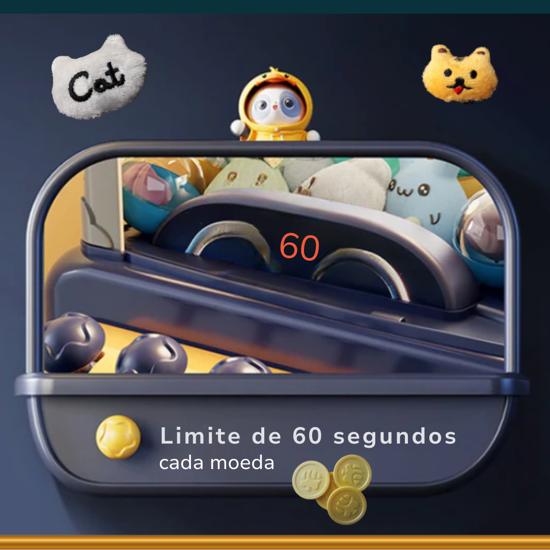 Mini Máquina de Pegar Ursinho 44 Brinquedos