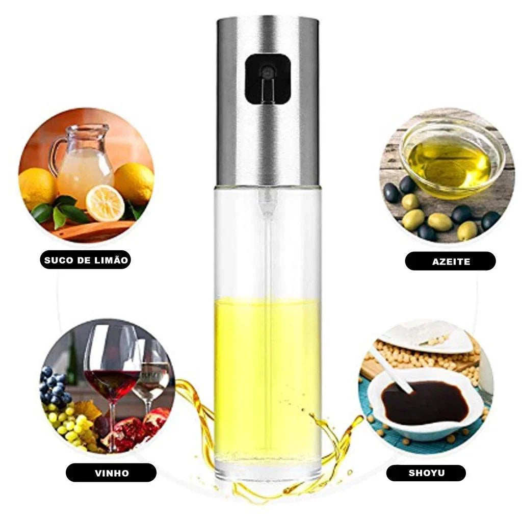 Spray De Vidro Pulverizador Borrifador De Azeite E Vinagre