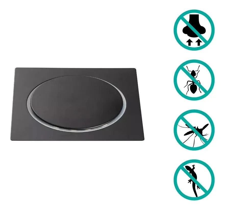 Ralo para Banheiro com Sistema de Pressão Abre e Fecha, Anti-odor e Anti-insetos