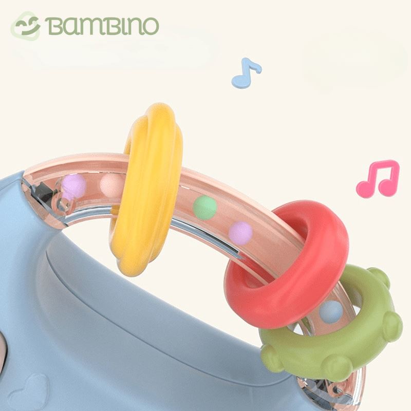 Brinquedo Mamadeira Musical para Bebês - Mordedor e Chocalho