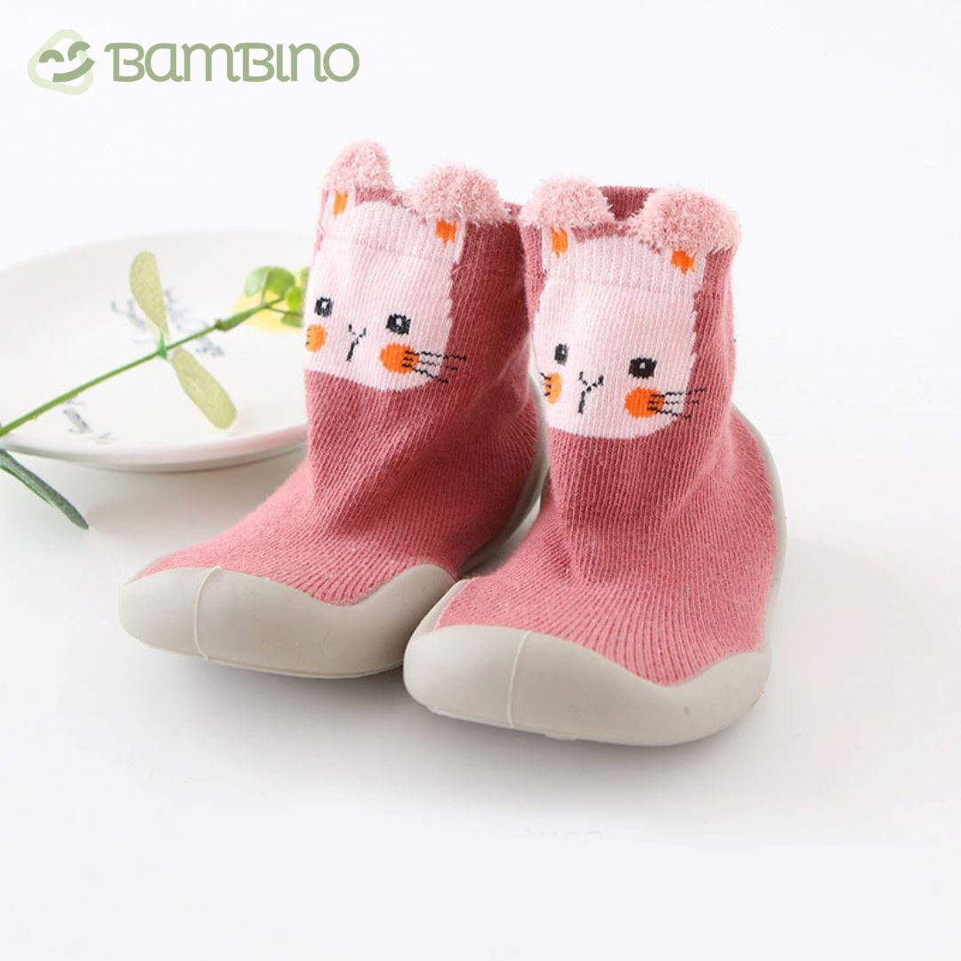 Meia Sapatilha Zoo Bebê Cano Alto