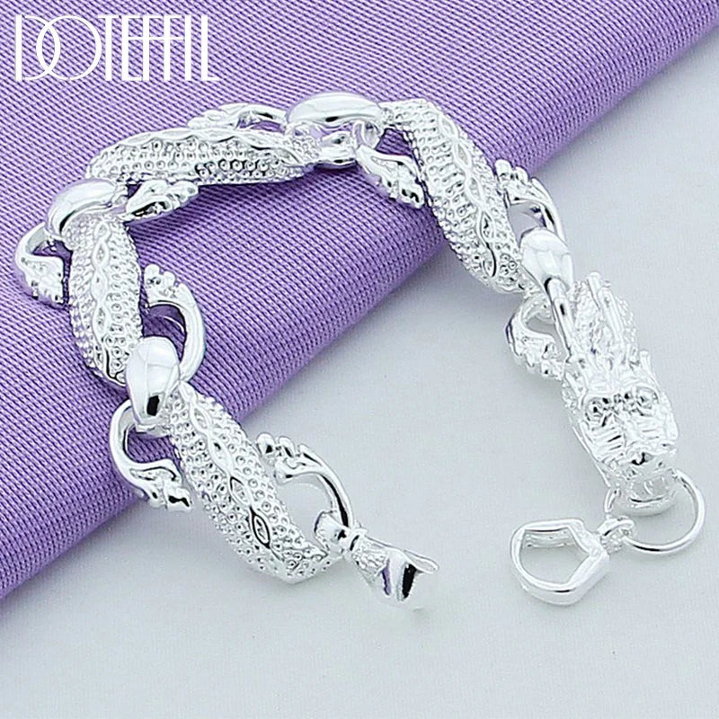 Pulseira Dragon em Prata Esterlina 925 - Charme e Elegância