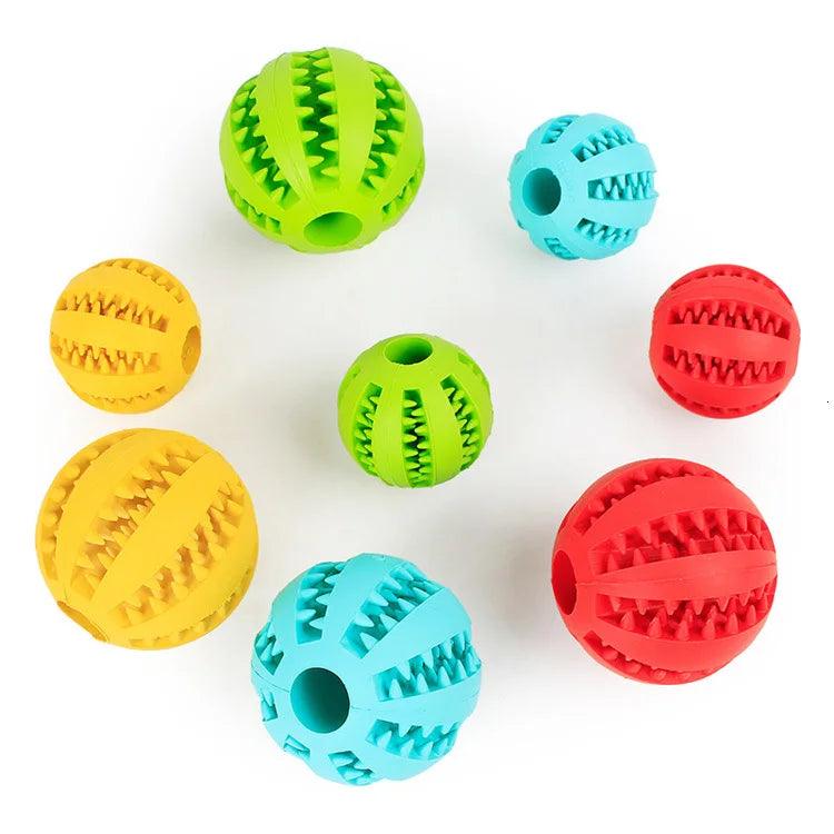 Bola Elástica e Resistente para Limpeza Dental de Pet