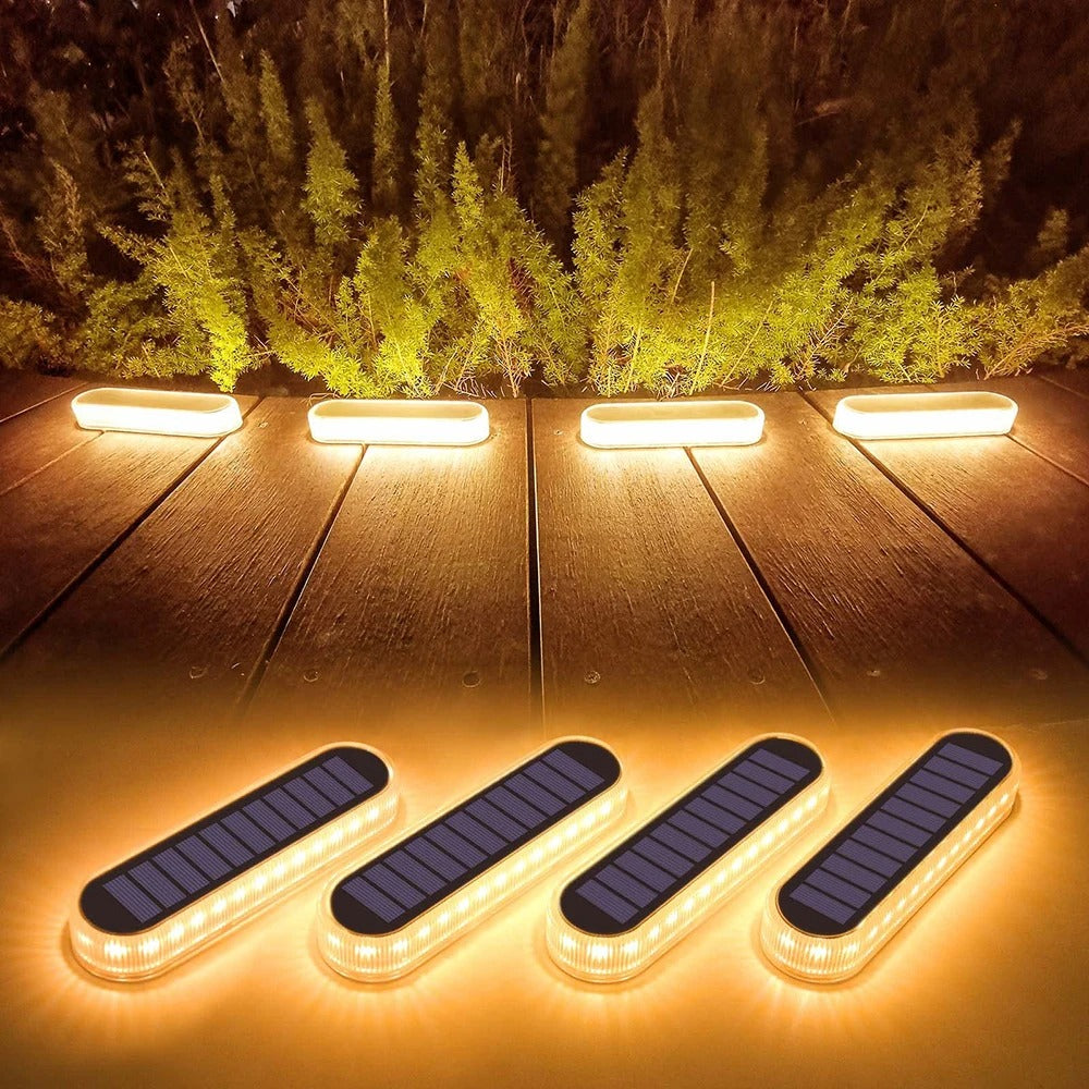 Luzes Led Solar de Piso Externo Impermeável Ultra Resistente