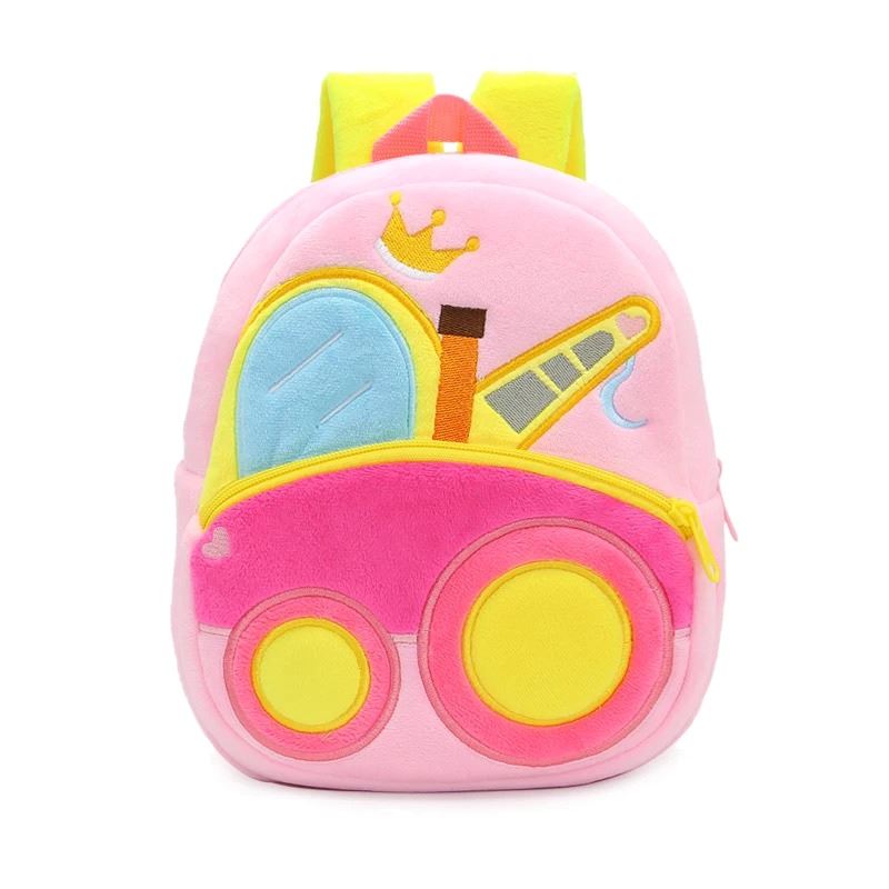 Mochila Infantil Cartoon de Pelúcia para Crianças de 2 a 4 Anos de Idade