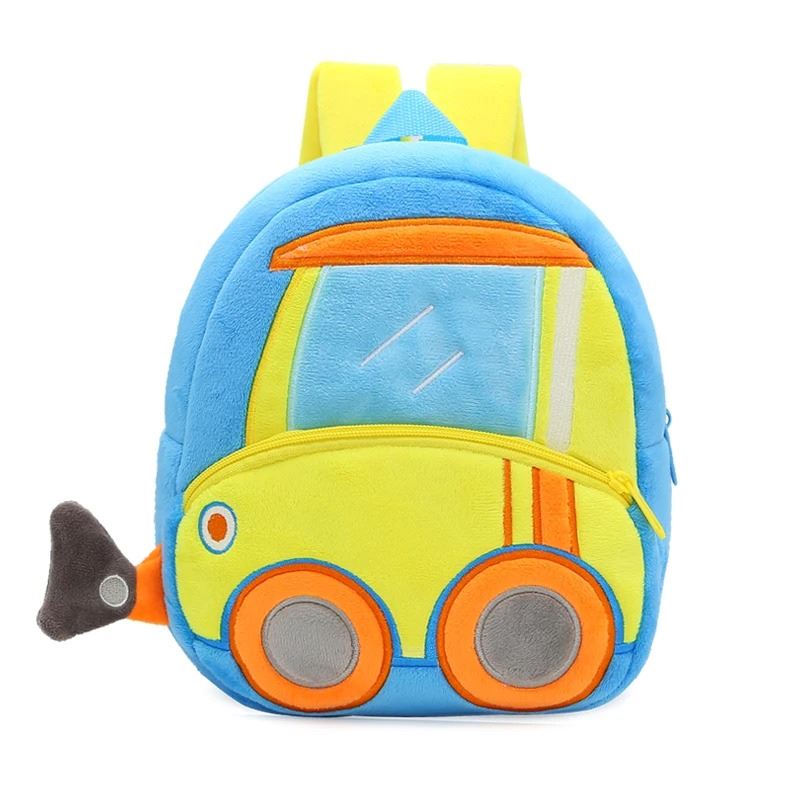 Mochila Infantil Cartoon de Pelúcia para Crianças de 2 a 4 Anos de Idade