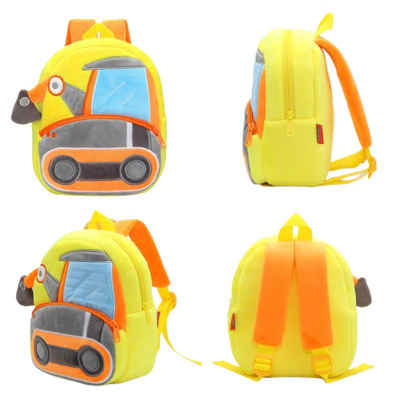 Mochila Infantil Cartoon de Pelúcia para Crianças de 2 a 4 Anos de Idade