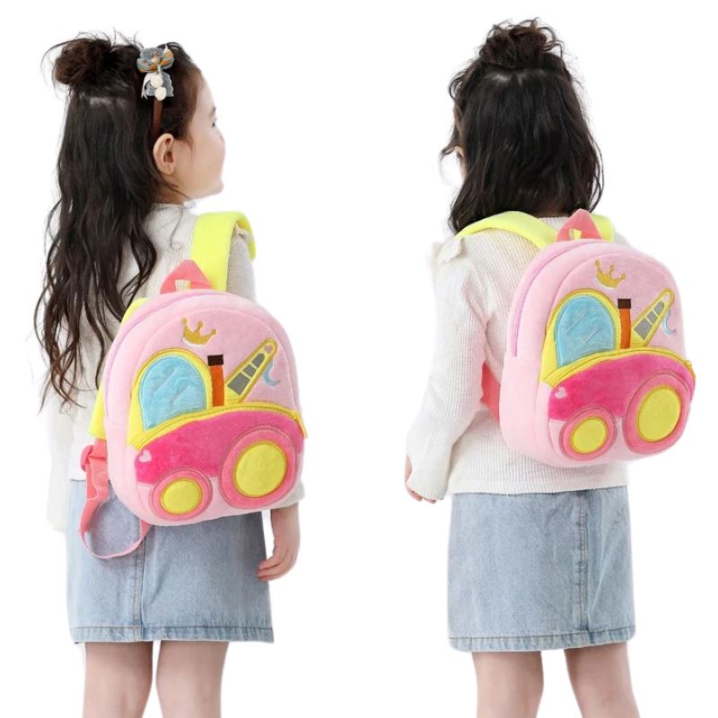 Mochila Infantil Cartoon de Pelúcia para Crianças de 2 a 4 Anos de Idade