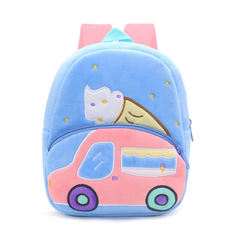 Mochila Infantil Cartoon de Pelúcia para Crianças de 2 a 4 Anos de Idade