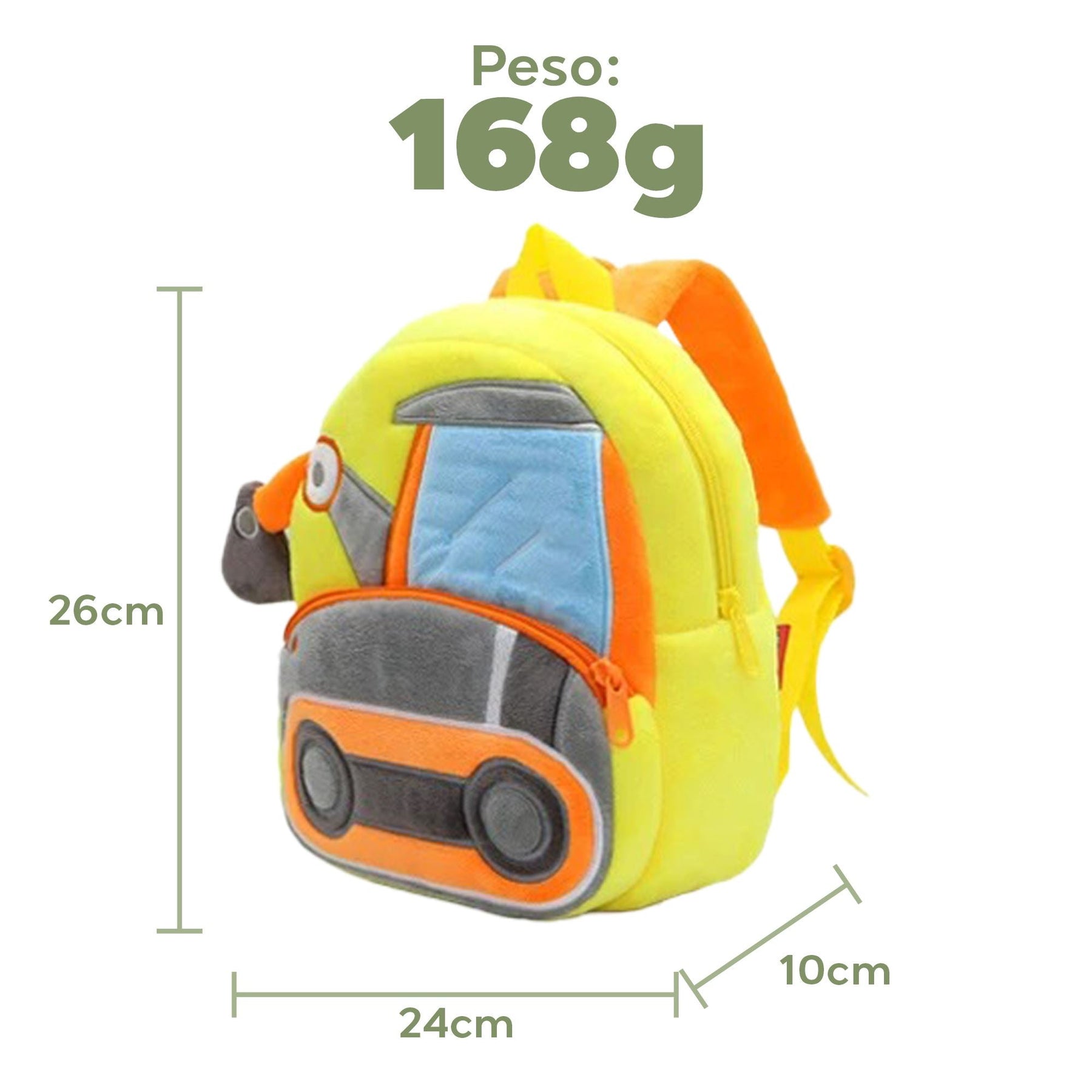 Mochila Infantil Cartoon de Pelúcia para Crianças de 2 a 4 Anos de Idade