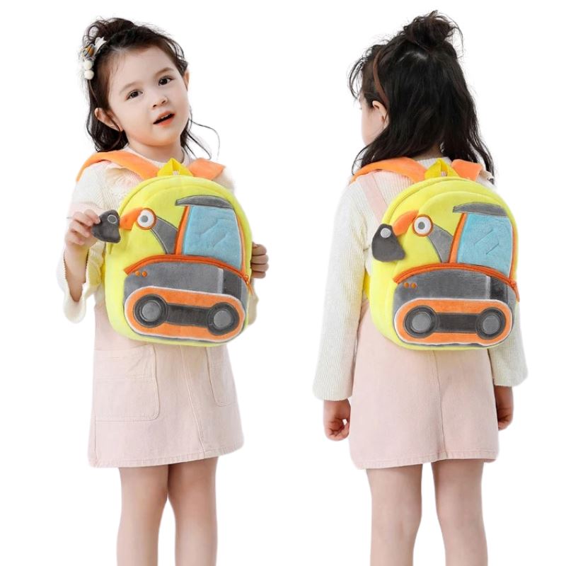 Mochila Infantil Cartoon de Pelúcia para Crianças de 2 a 4 Anos de Idade