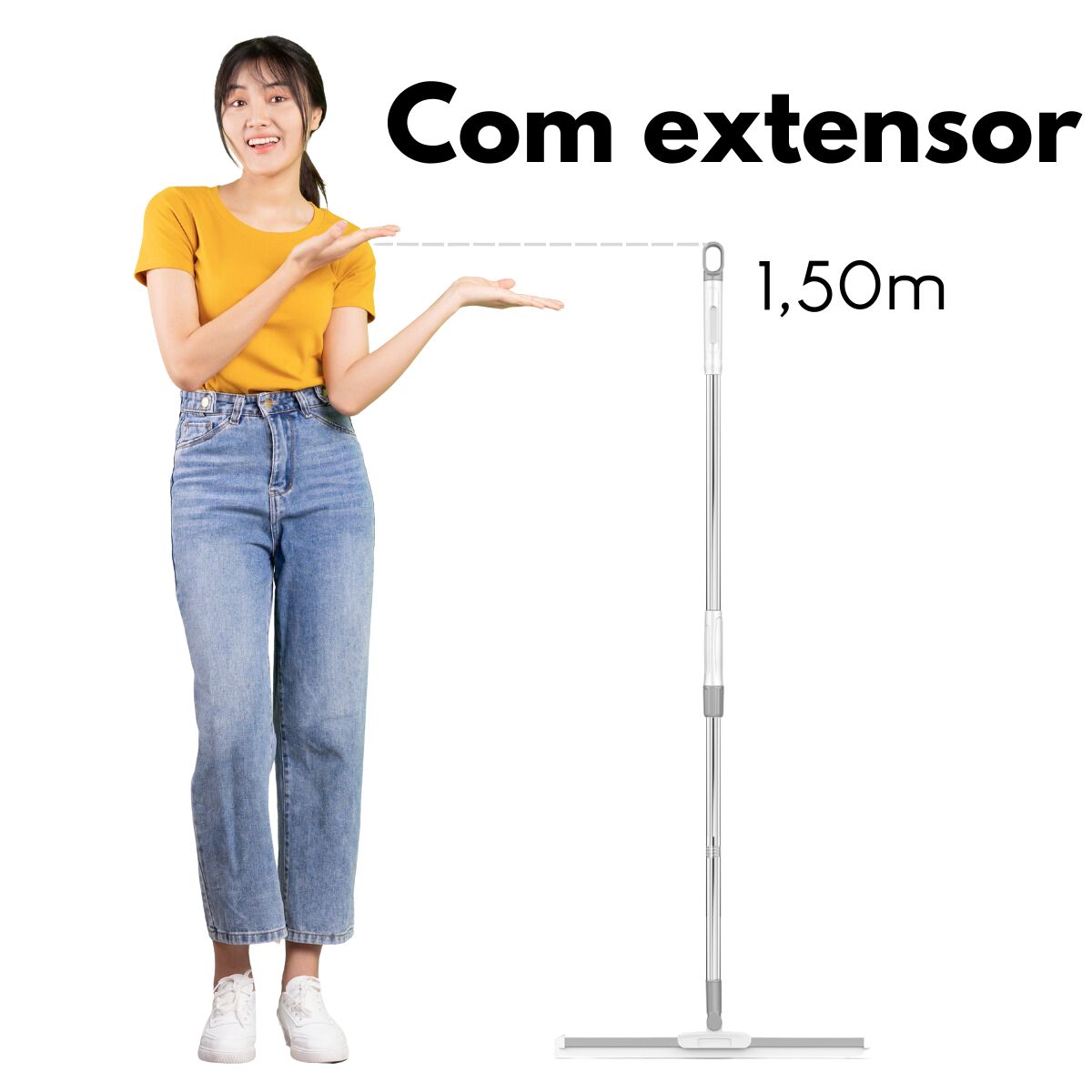 Rodo Mágico Inox Multiuso Silicone Varre e Seca com 15%PrimeiraCompra+Frete Grátis