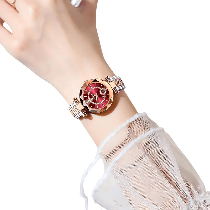 Relógio Feminino de Luxo Diamantado - Poedagar