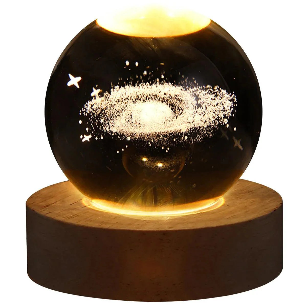 Luminária LED USB com Bola de Cristal Galáxia