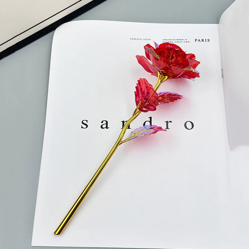 Rosa Galáxia Banhada a Ouro