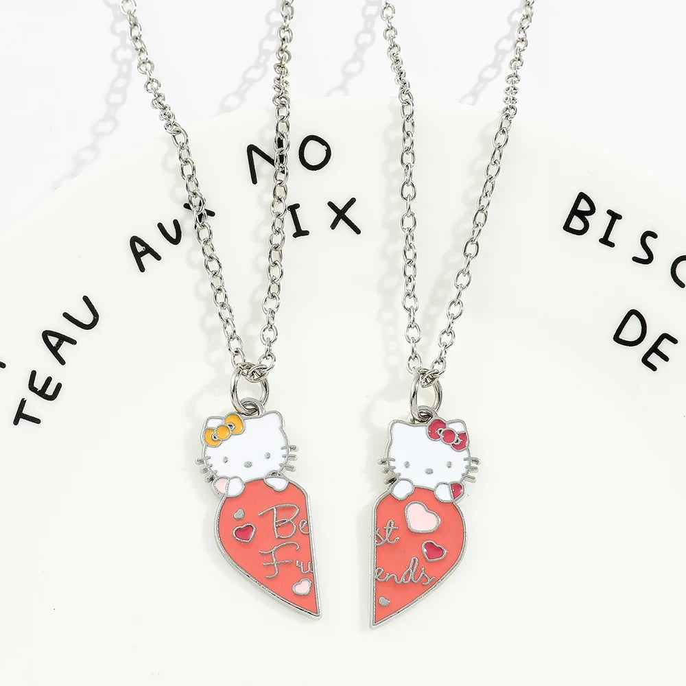 Sanrio Hello Kitty pendant necklace cute girl collarbone chain best friend pendant necklace Sweet Pendant Necklace
