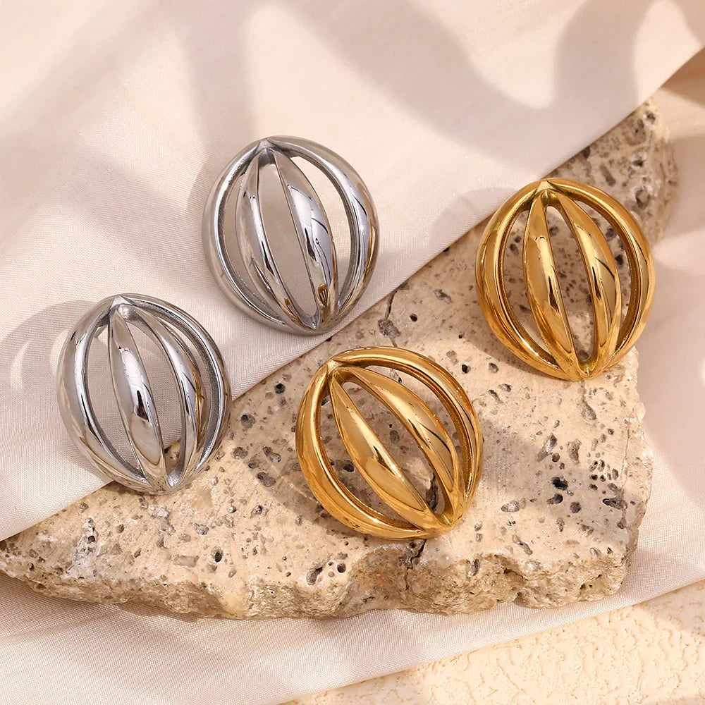 Brinco Glamour Archés 18K Banhado a Ouro