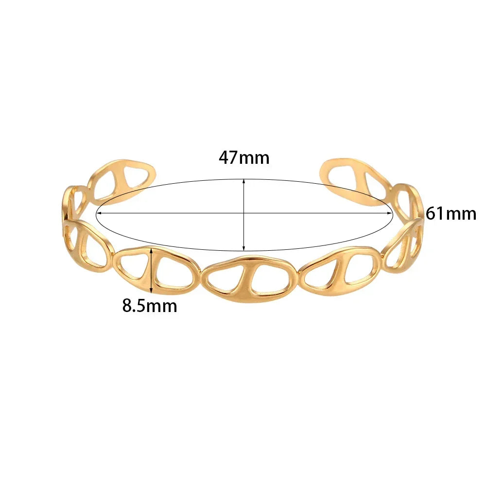 Pulseira Coração Trançado Banhada a Ouro Burnetts