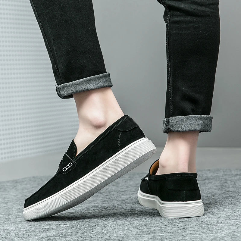 Sapato de Couro Casual Masculino