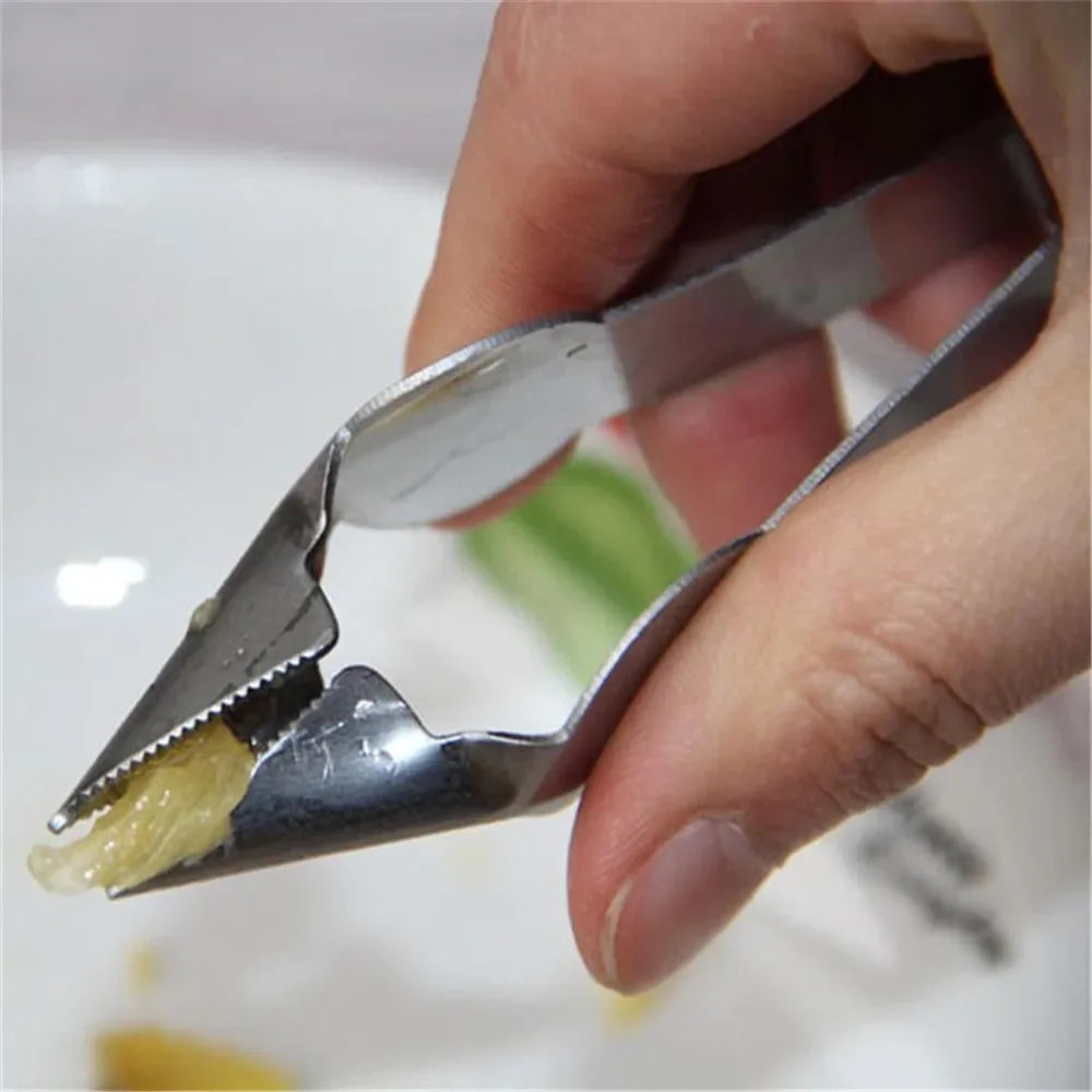 Descascador de frutas em aço inoxidável, descascador de frutas, abacaxi, cortador, faca de cozinha, gadgets, fatiador de abacaxi, clipes novos