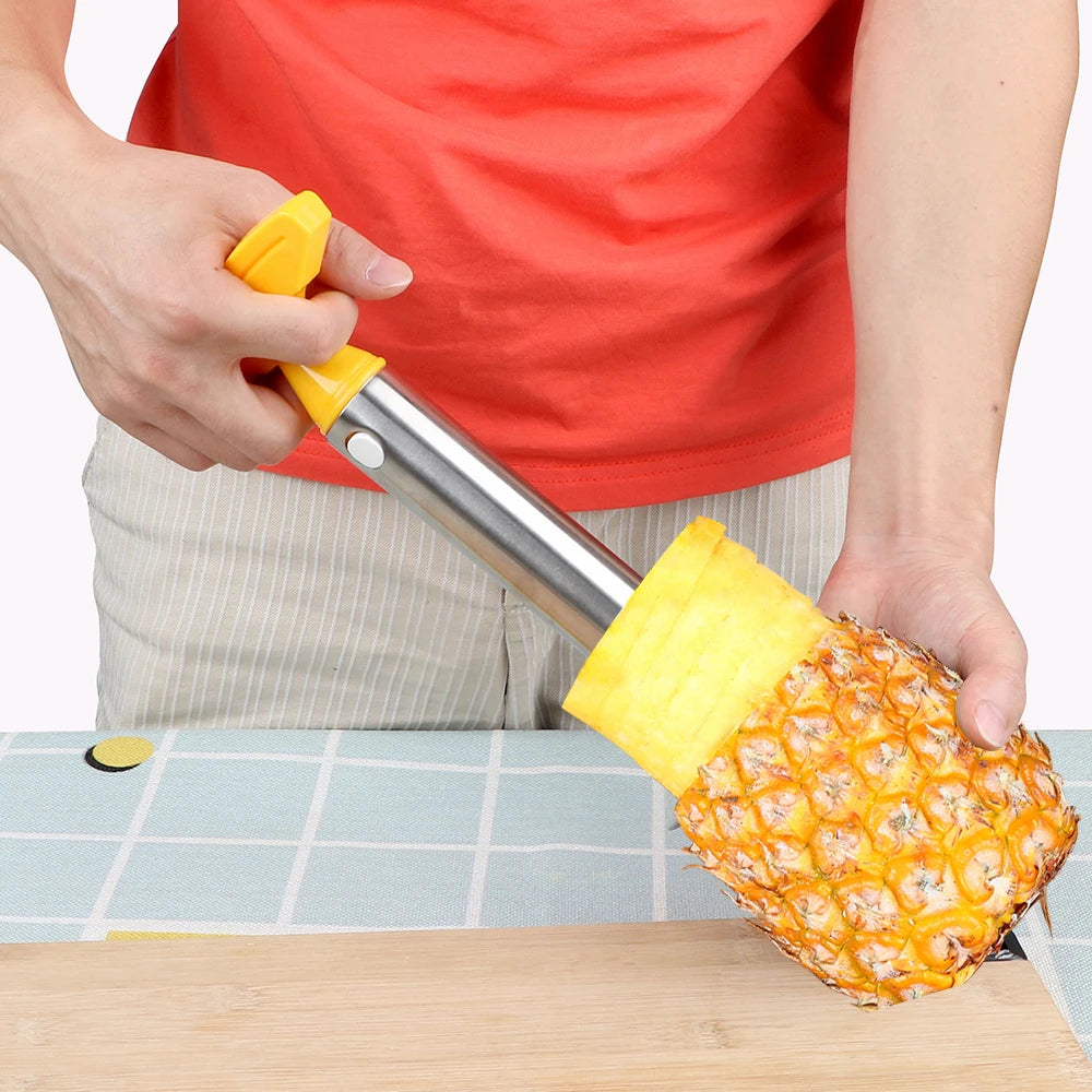 Descascador de abacaxi espiralizador cortador de núcleo de aço inoxidável descascador gadget acessórios de cozinha ferramenta de frutas vegetais