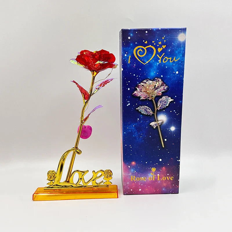 Rosa Galáxia Banhada a Ouro