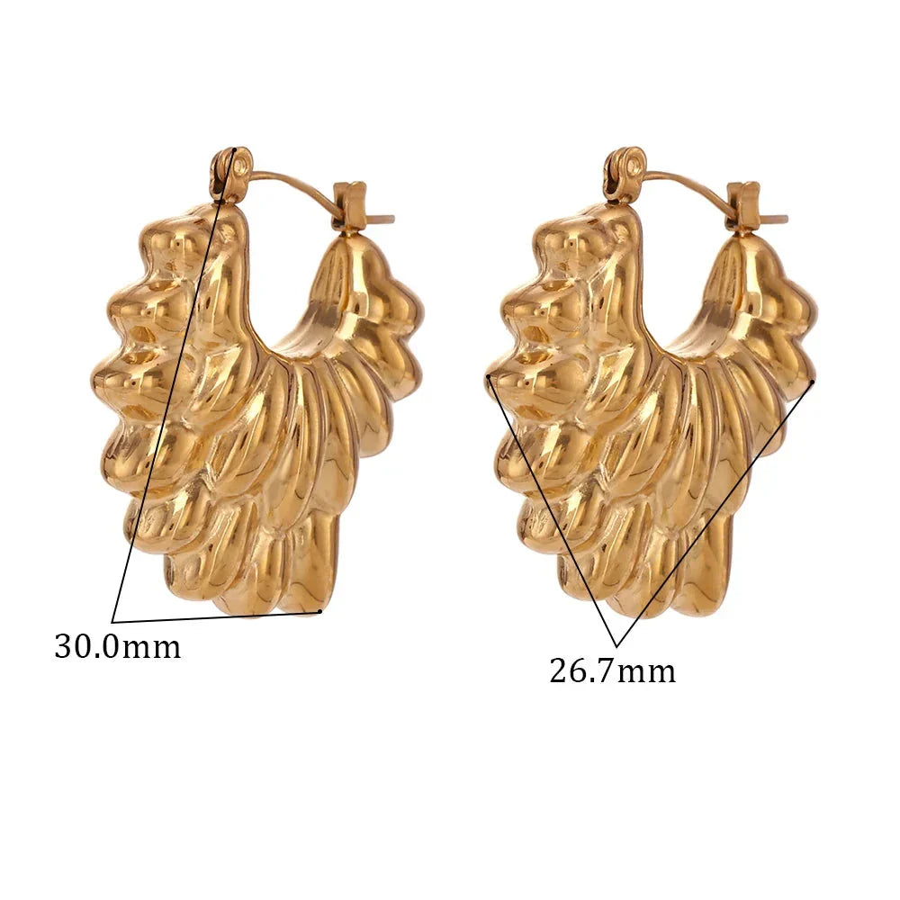 Brincos Pétala Dupla Banhados a Ouro 18K
