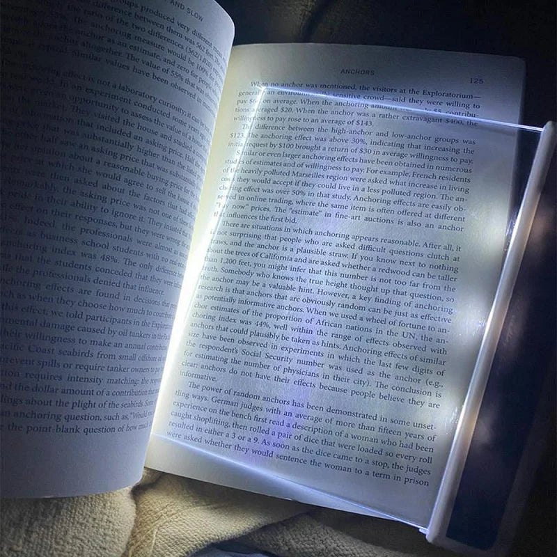 Luz de Livro LED Para Estudos e Leitura Noturna