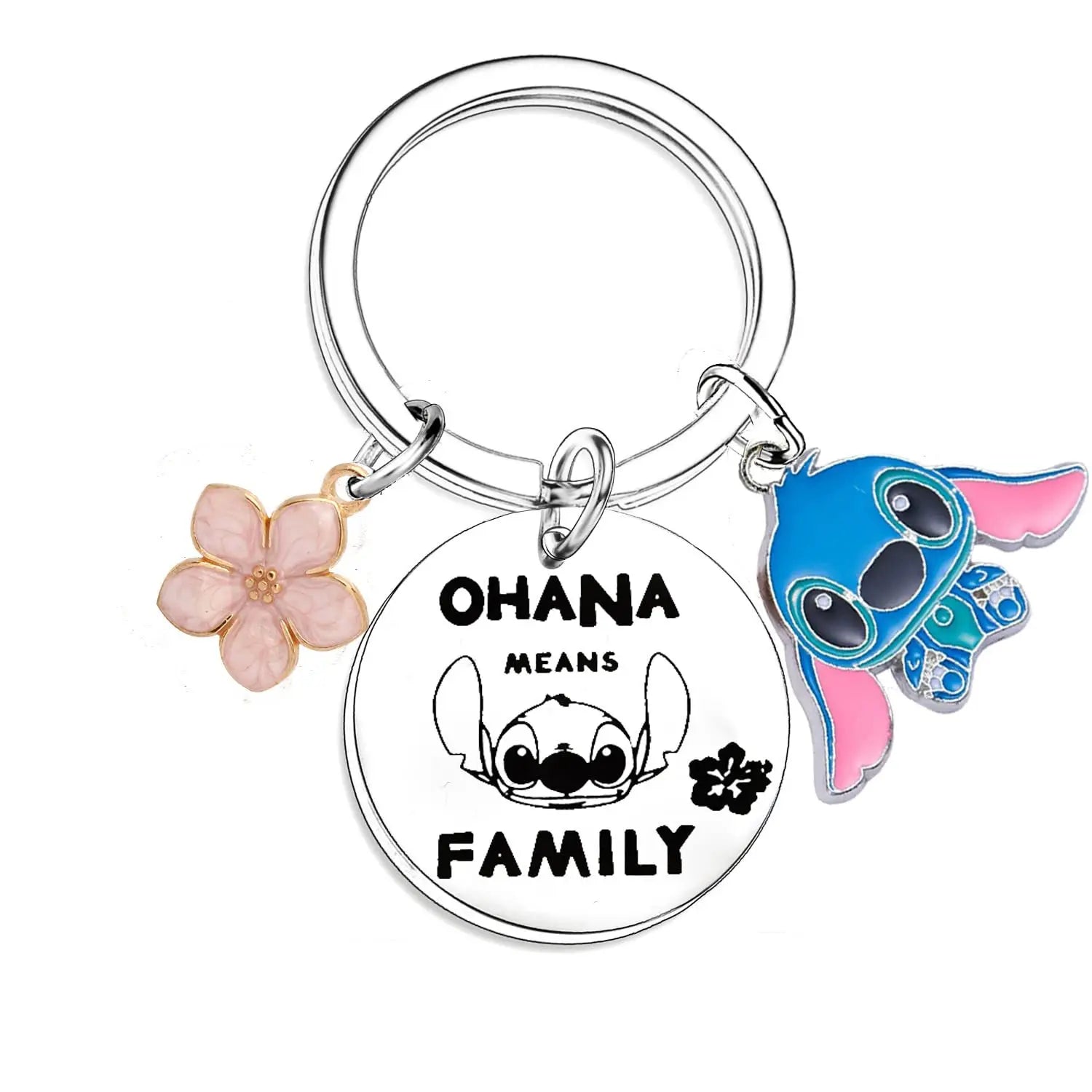Cute Cartoon Stitch Couple Necklace Stainless Steel Heart Pendant Neck Chain Lovers Best Friends Jewelry Gift